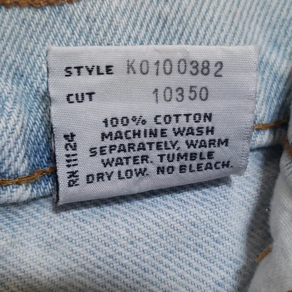 Vintage Girl's Guess Y2K Denim Cuffed Shorts - Picture 8 of 9